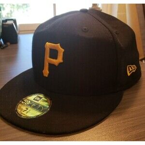 Pittsburgh Pirates Hat New Era 59Fifty Size 7 5/8 Official On Field Cap Fitted